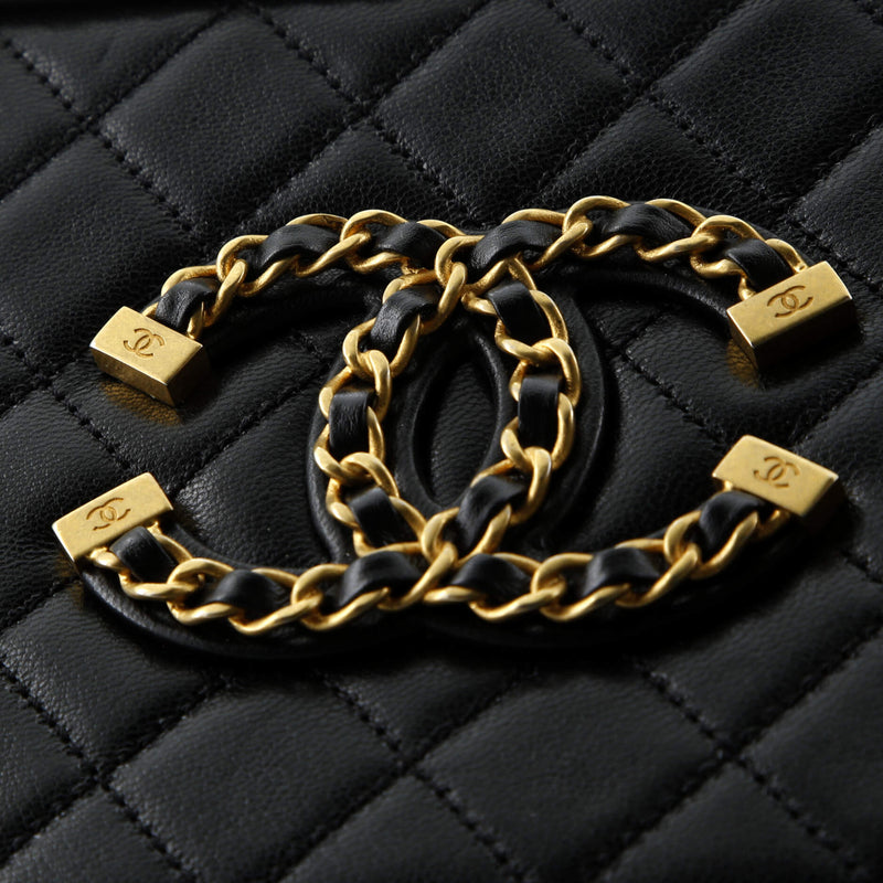 Chanel Filigree Vanity Case Quilted