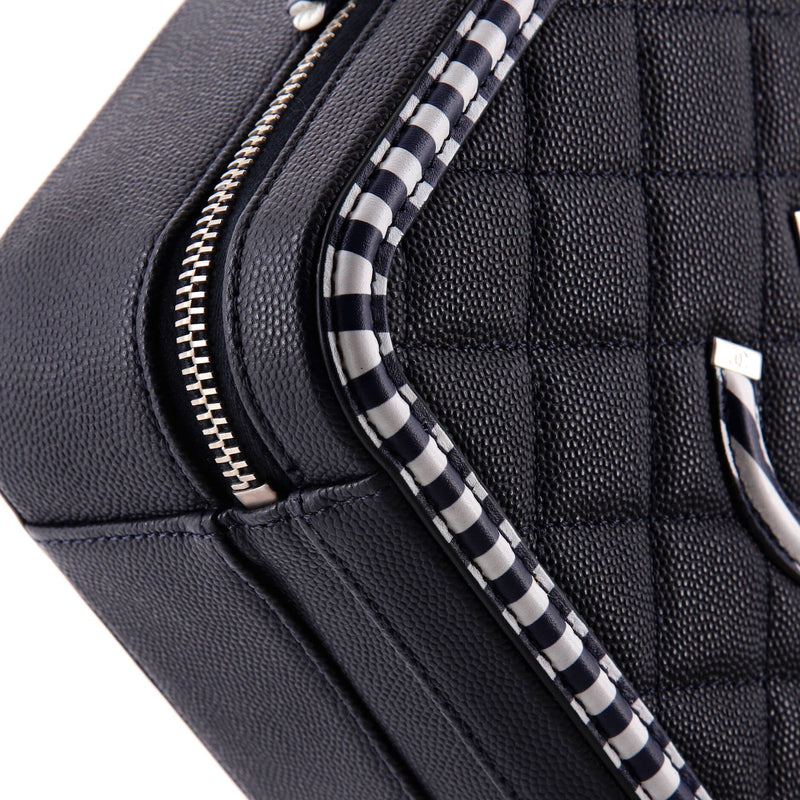 Chanel Filigree Vanity Case Quilted