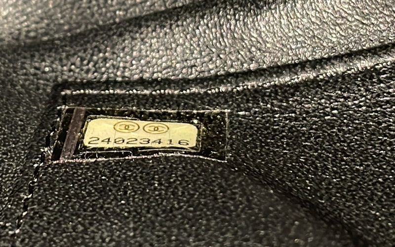 Chanel Filigree Flap Bag Quilted Caviar