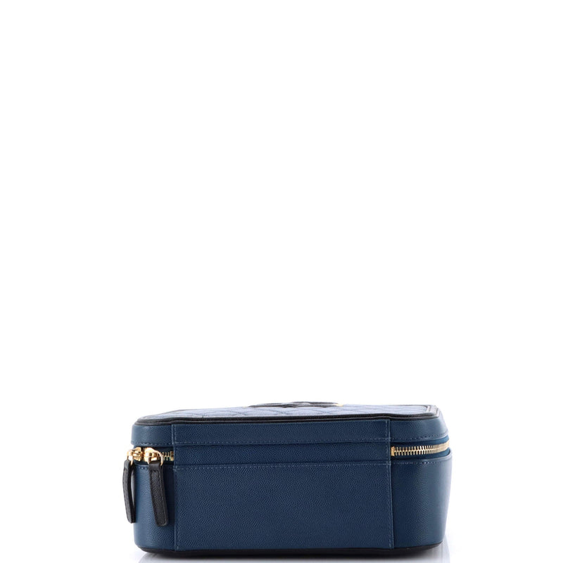 Chanel Filigree Vanity Case Quilted