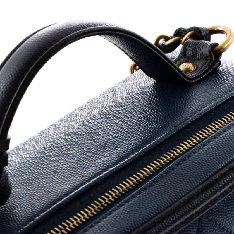 Chanel Filigree Vanity Case Quilted