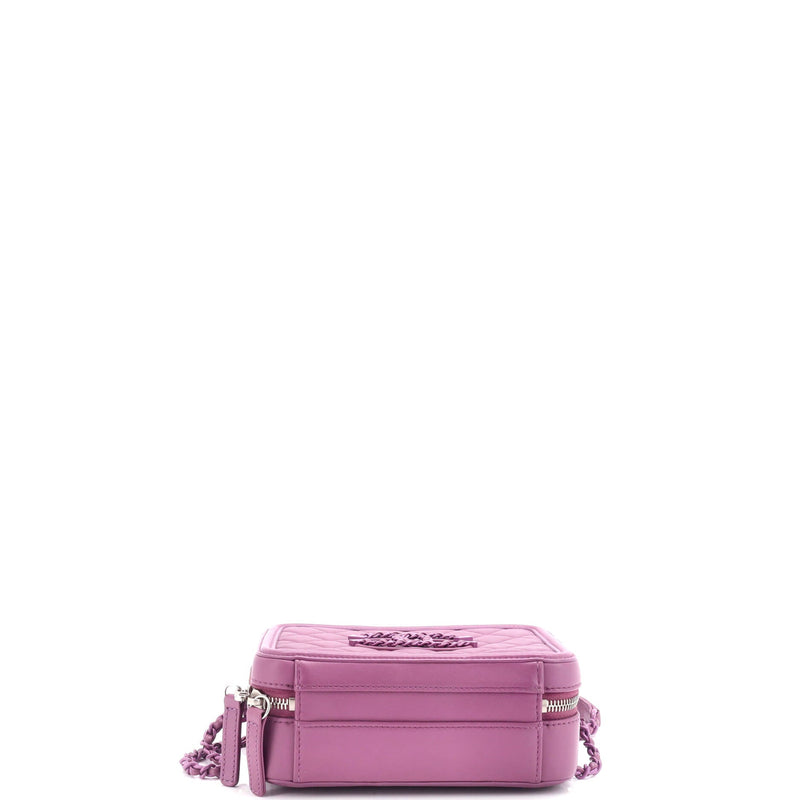 Chanel Filigree Vanity Case Quilted