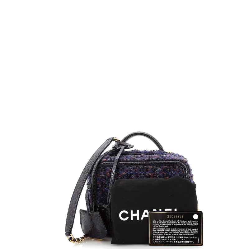 Chanel Filigree Vanity Case Quilted