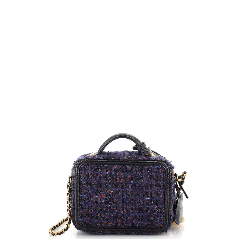 Chanel Filigree Vanity Case Quilted