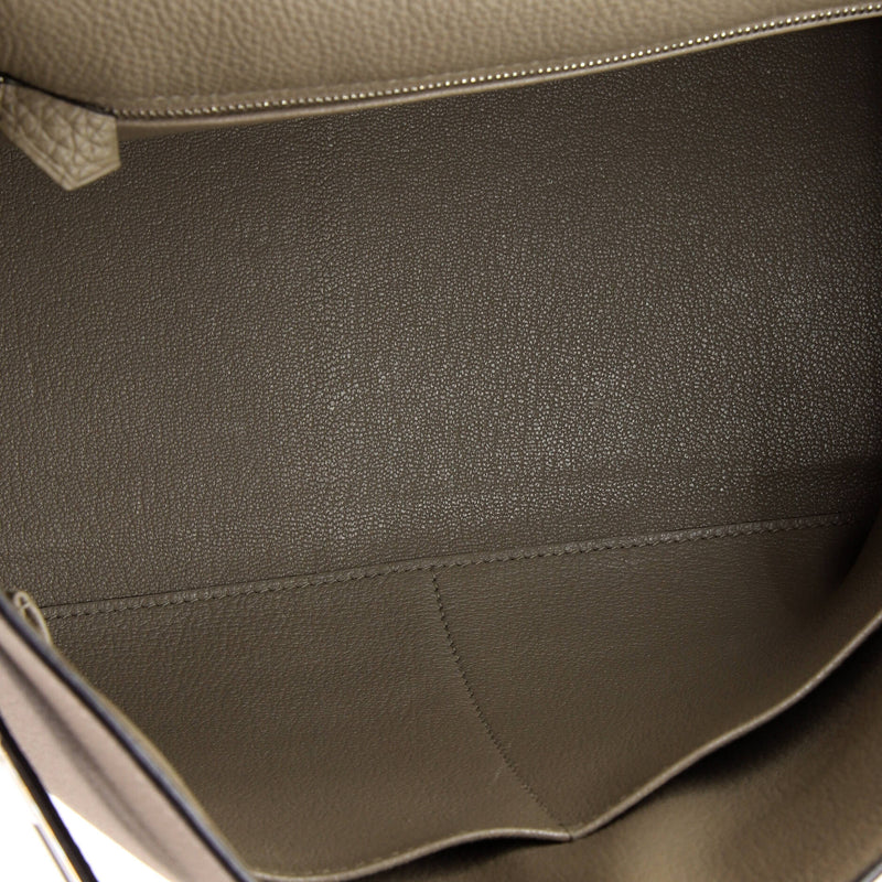 Hermes Kelly Handbag Grey Togo With