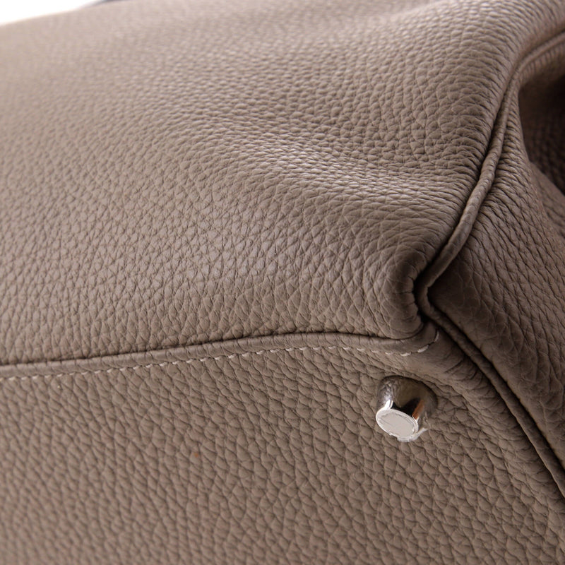 Hermes Kelly Handbag Grey Togo With