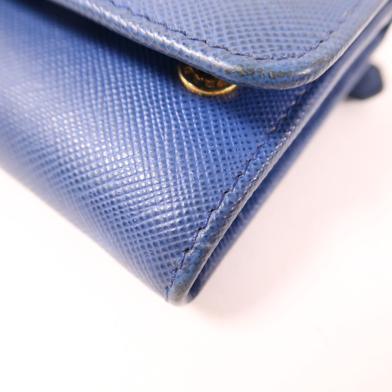 Prada Ghw Long Wallet Calfskin Leather