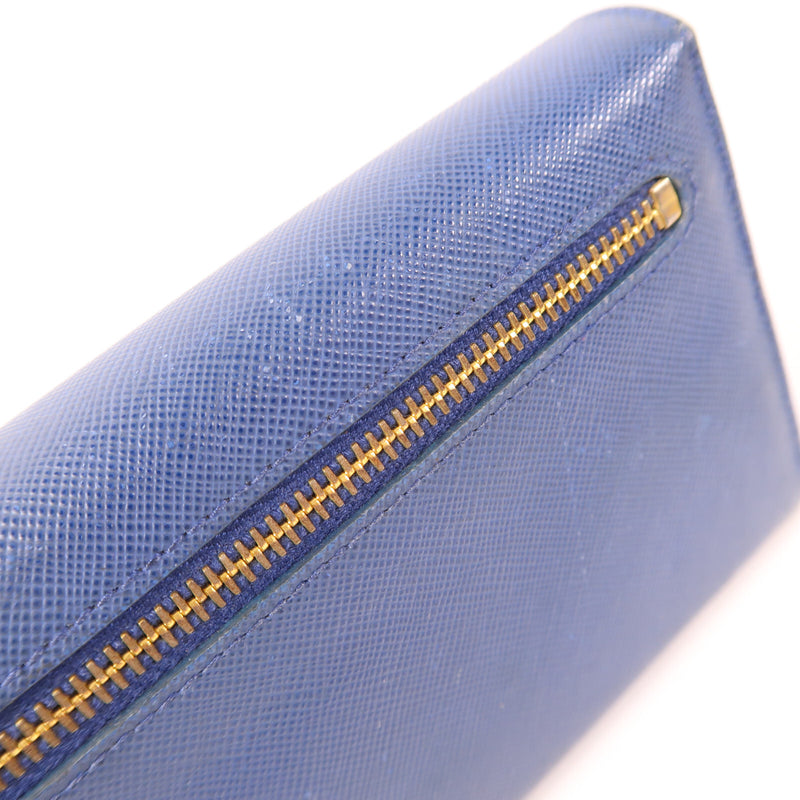 Prada Ghw Long Wallet Calfskin Leather