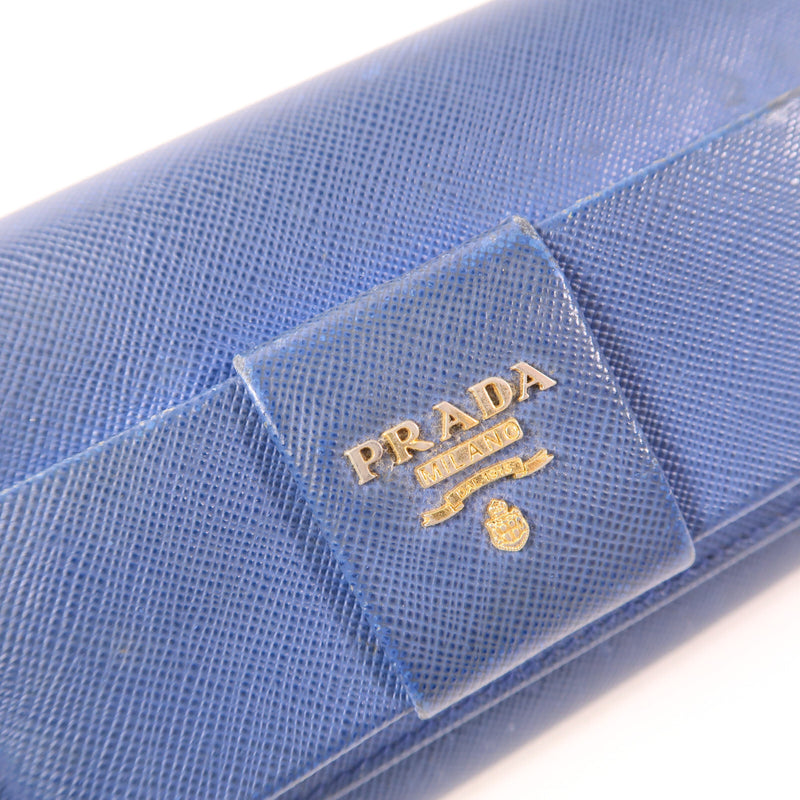 Prada Ghw Long Wallet Calfskin Leather