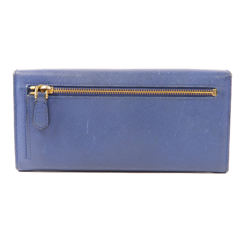 Prada Ghw Long Wallet Calfskin Leather