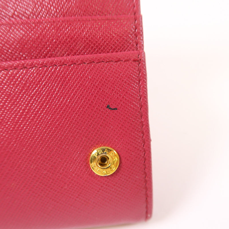 Prada Ghw Long Wallet Calfskin Leather