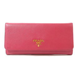 Prada Ghw Long Wallet Calfskin Leather