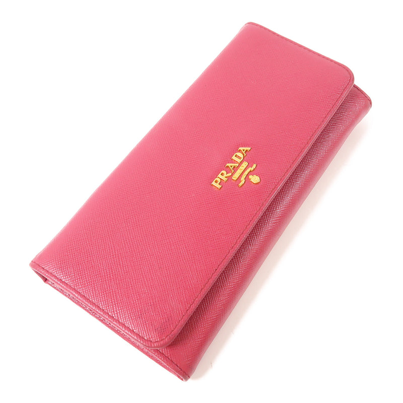 Prada Ghw Long Wallet Calfskin Leather