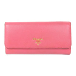 Prada Ghw Long Button Wallet Saffiano