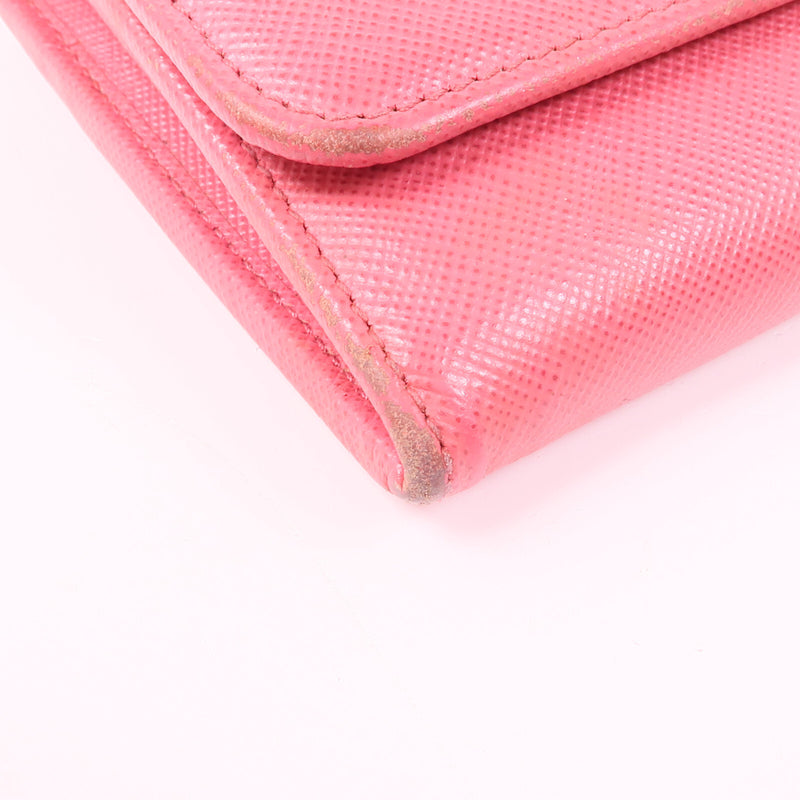 Prada Ghw Long Button Wallet Saffiano