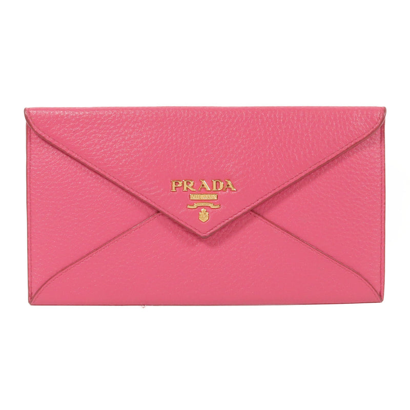 Prada Ghw Envelope Long Wallet Calfskin