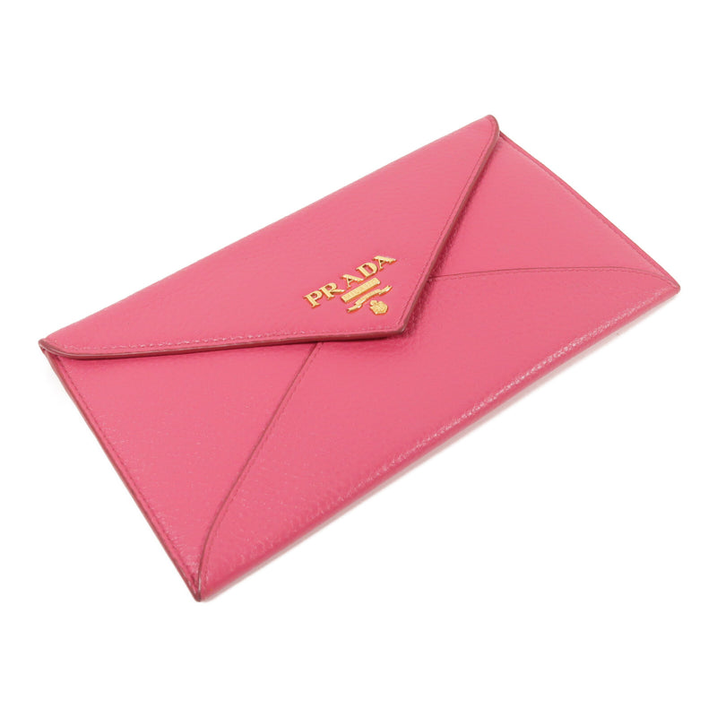 Prada Ghw Envelope Long Wallet Calfskin