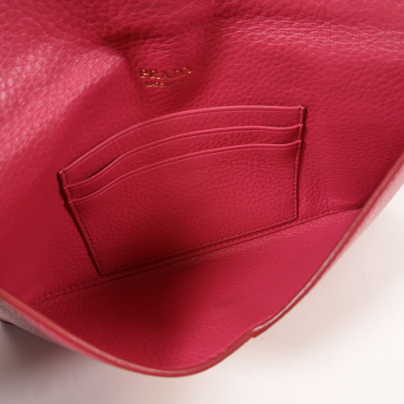 Prada Ghw Envelope Long Wallet Calfskin