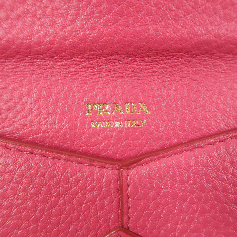 Prada Ghw Envelope Long Wallet Calfskin