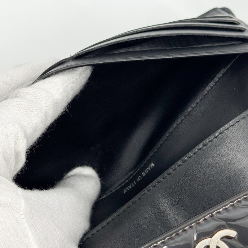 Chanel Camellia Coco Mark Trifold Long
