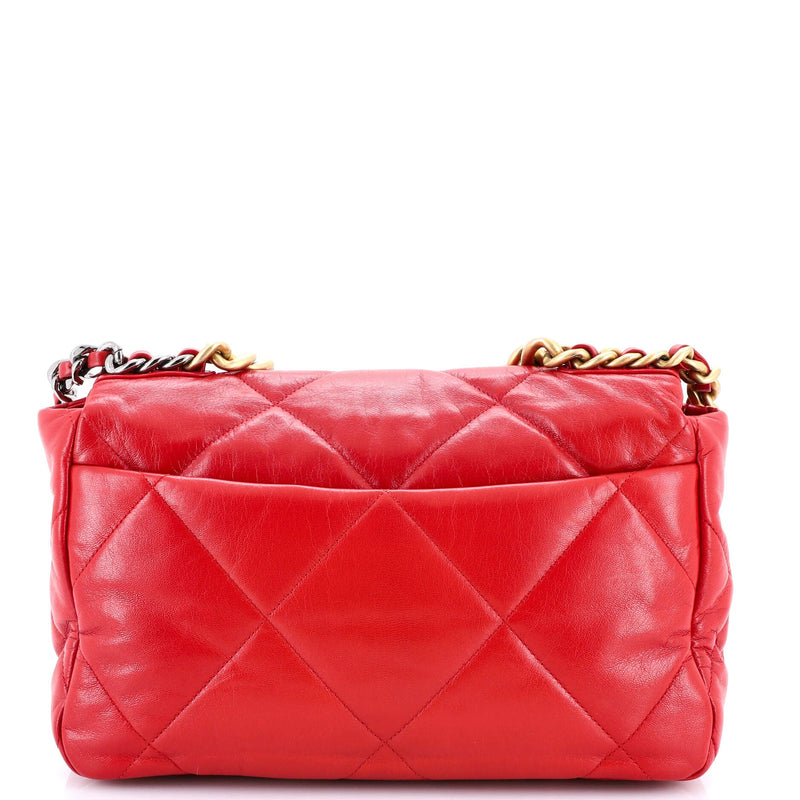 Chanel 19 Flap Bag Quilted Leather Large