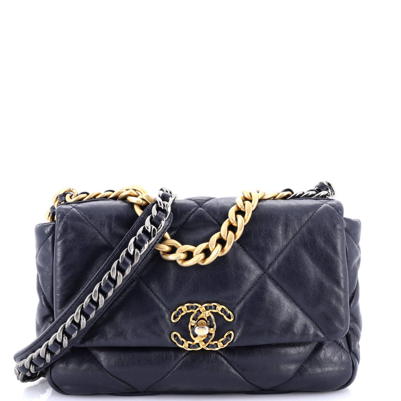 Chanel 19 Flap Bag Quilted Leather
