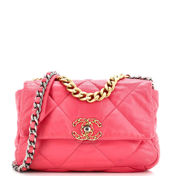 Chanel 19 Flap Bag Quilted Leather