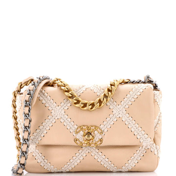 Chanel 19 Flap Bag Crochet Quilted