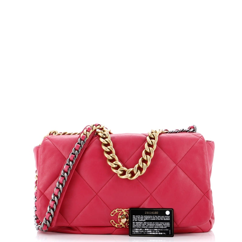 Chanel 19 Flap Bag Quilted Leather Maxi