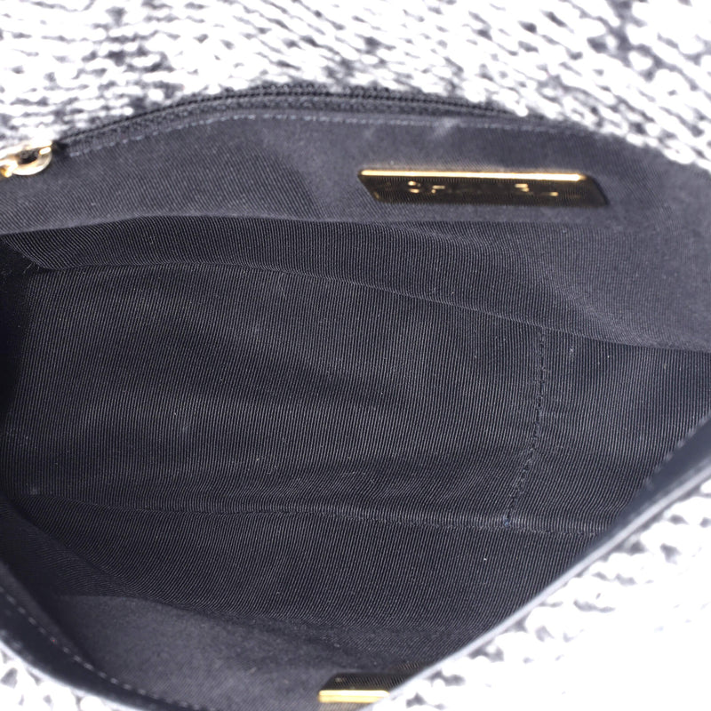 Chanel 19 Flap Bag Quilted Wool Medium