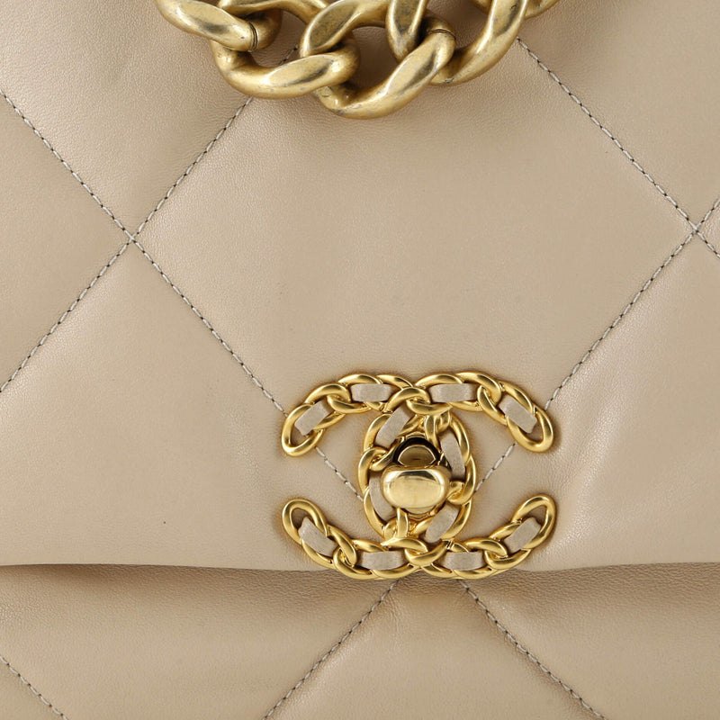 Chanel 19 Flap Bag Quilted Leather Maxi