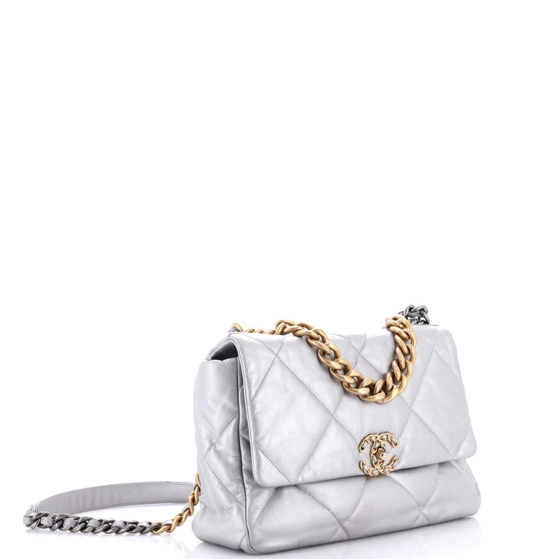 Chanel 19 Flap Bag Quilted Leather Large
