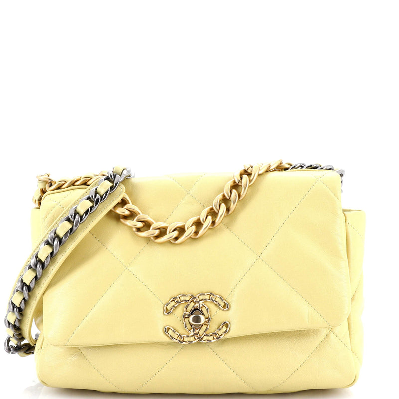 Chanel 19 Flap Bag Quilted Leather