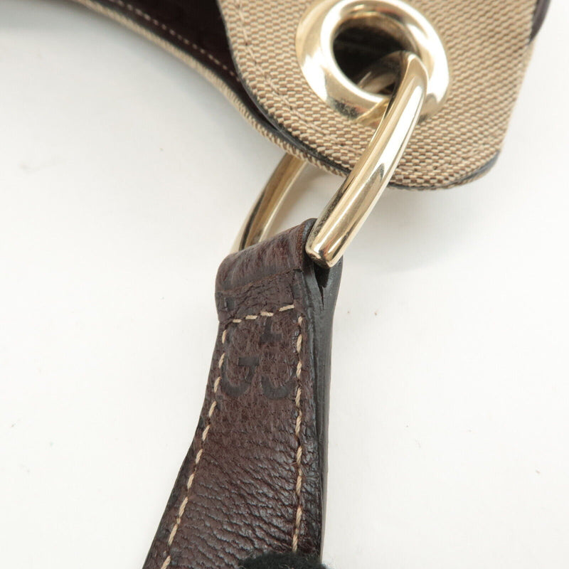 Gucci Canvas Leather Shoulder Bag