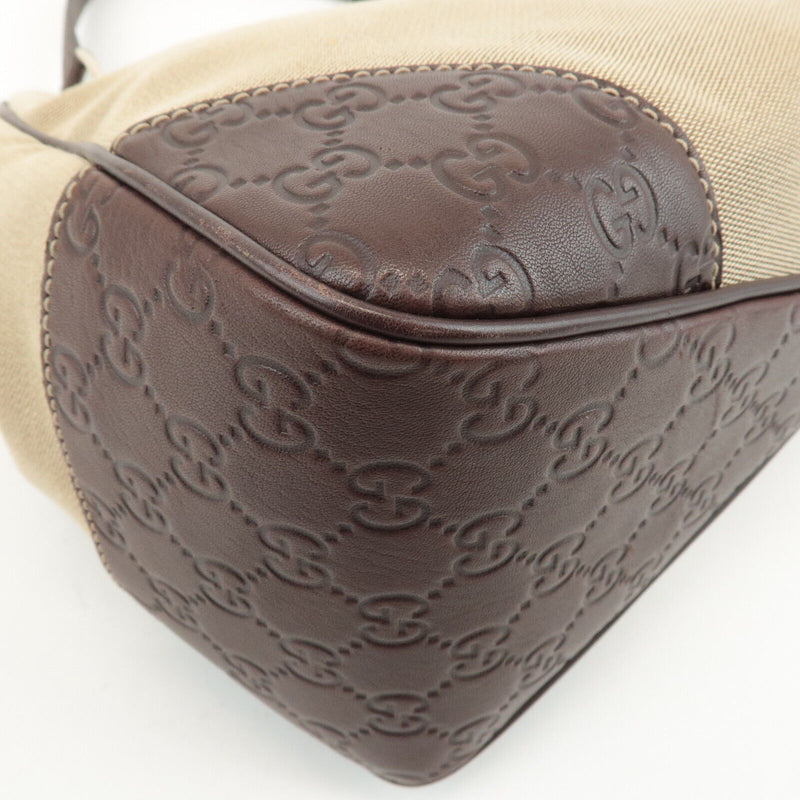 Gucci Canvas Leather Shoulder Bag