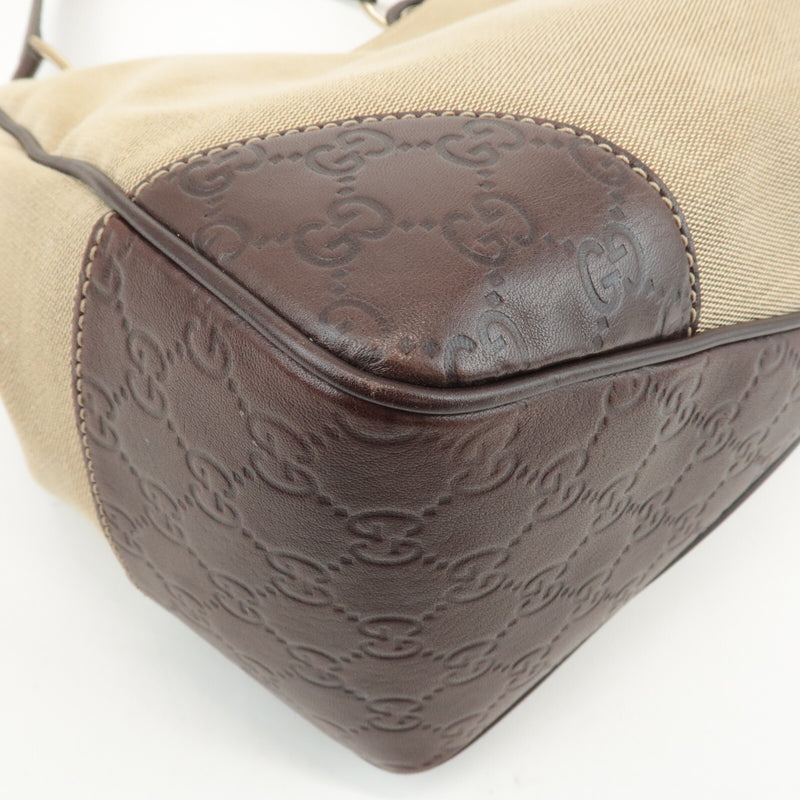 Gucci Canvas Leather Shoulder Bag
