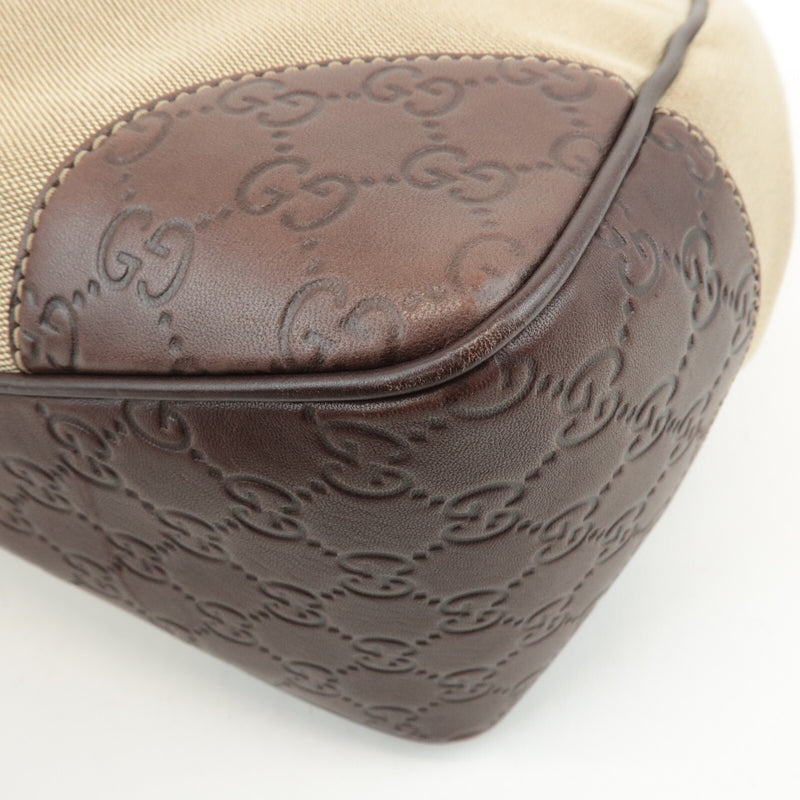Gucci Canvas Leather Shoulder Bag