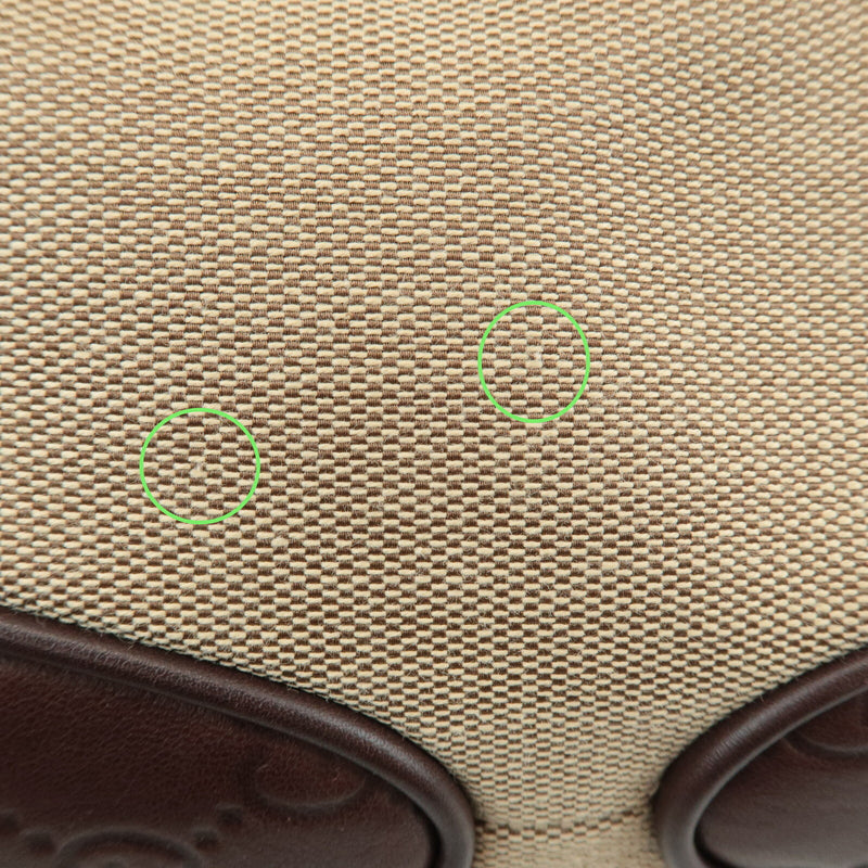 Gucci Canvas Leather Shoulder Bag