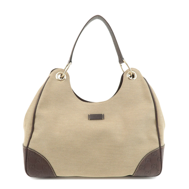 Gucci Canvas Leather Shoulder Bag