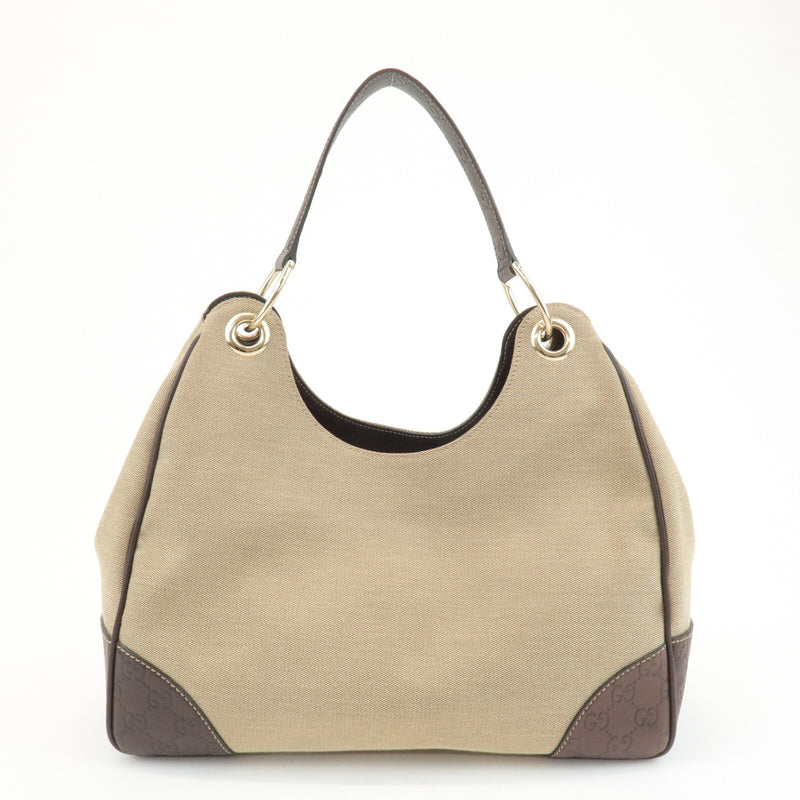Gucci Canvas Leather Shoulder Bag
