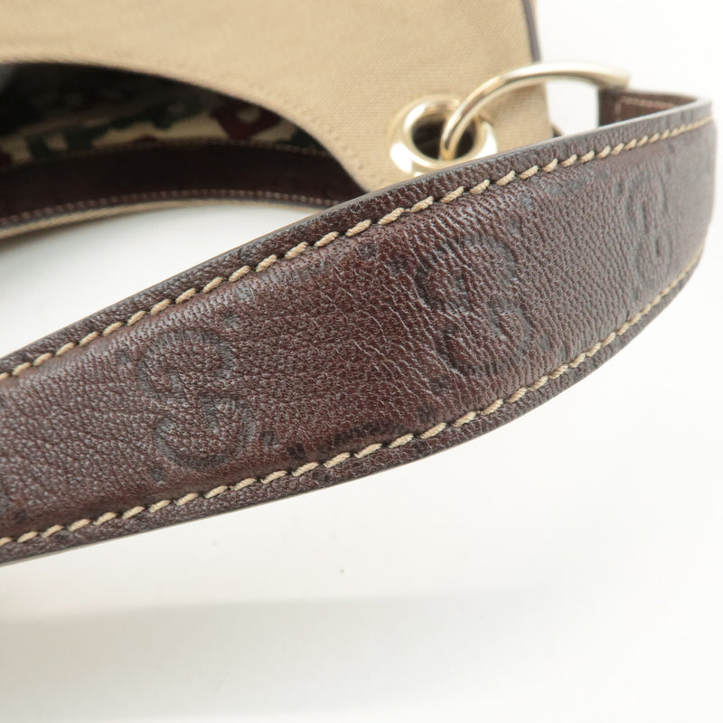 Gucci Canvas Leather Shoulder Bag