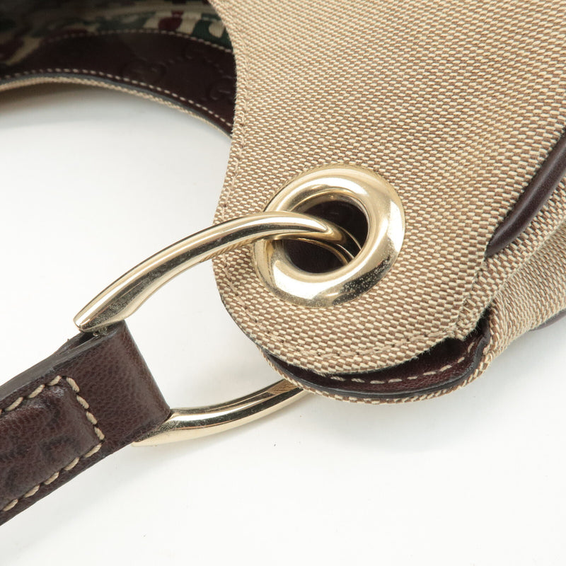 Gucci Canvas Leather Shoulder Bag