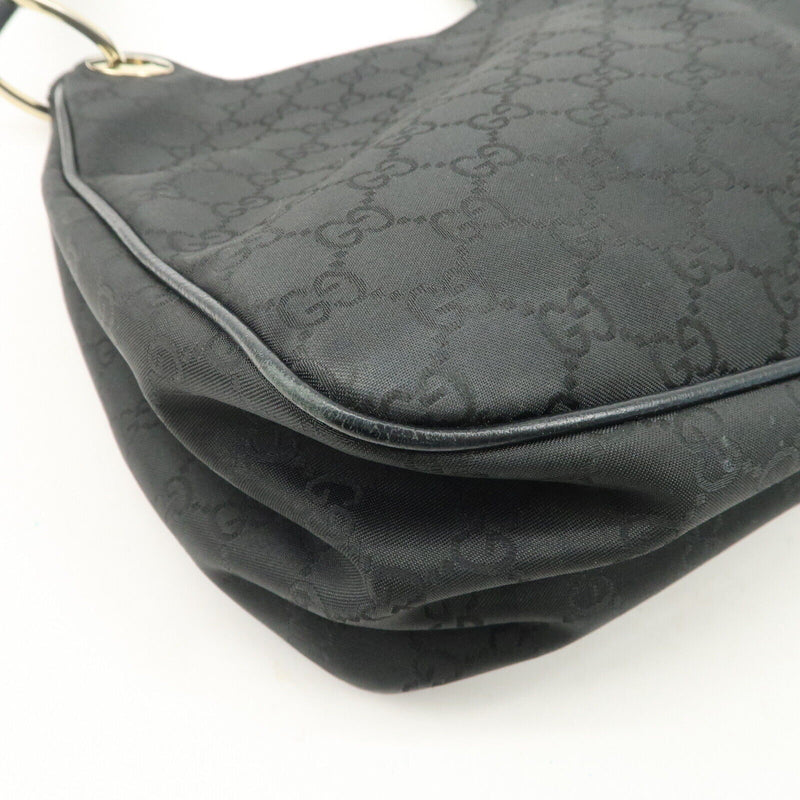 Gucci Gg Nylon Leather Shoulder Bag