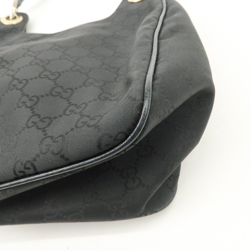 Gucci Gg Nylon Leather Shoulder Bag