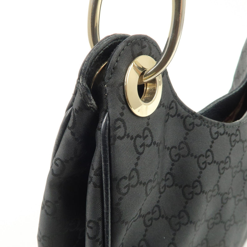 Gucci Gg Nylon Leather Shoulder Bag