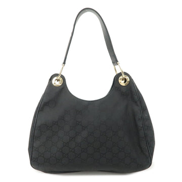 Gucci Gg Nylon Leather Shoulder Bag