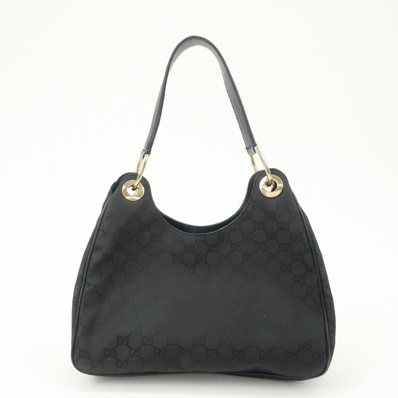 Gucci Gg Nylon Leather Shoulder Bag