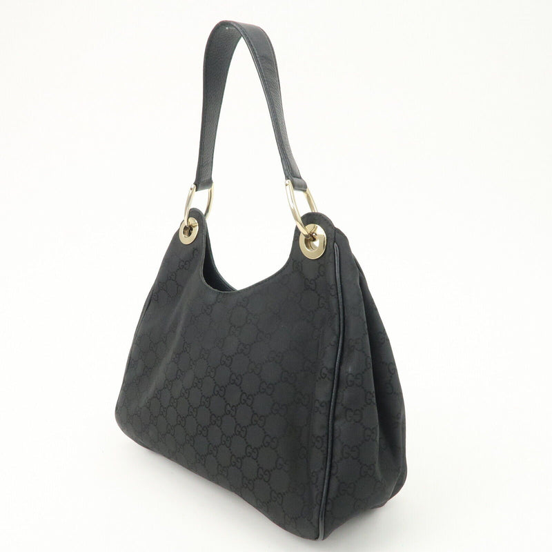 Gucci Gg Nylon Leather Shoulder Bag