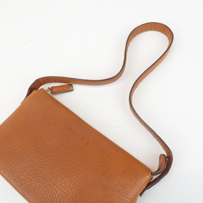 Loewe Logo Leather Shoulder Bag