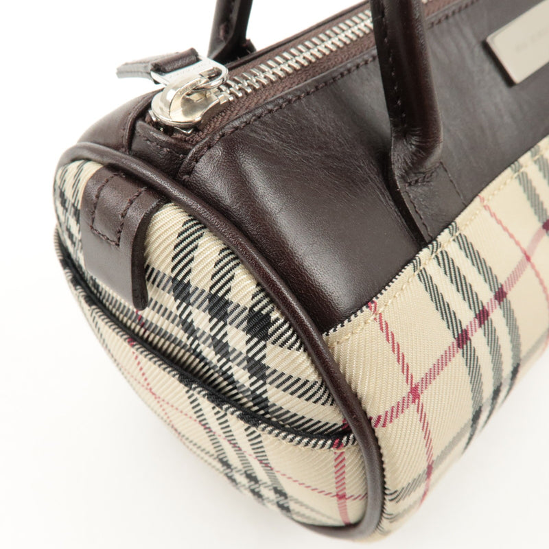 Burberry Leather Canvas Hand Bag